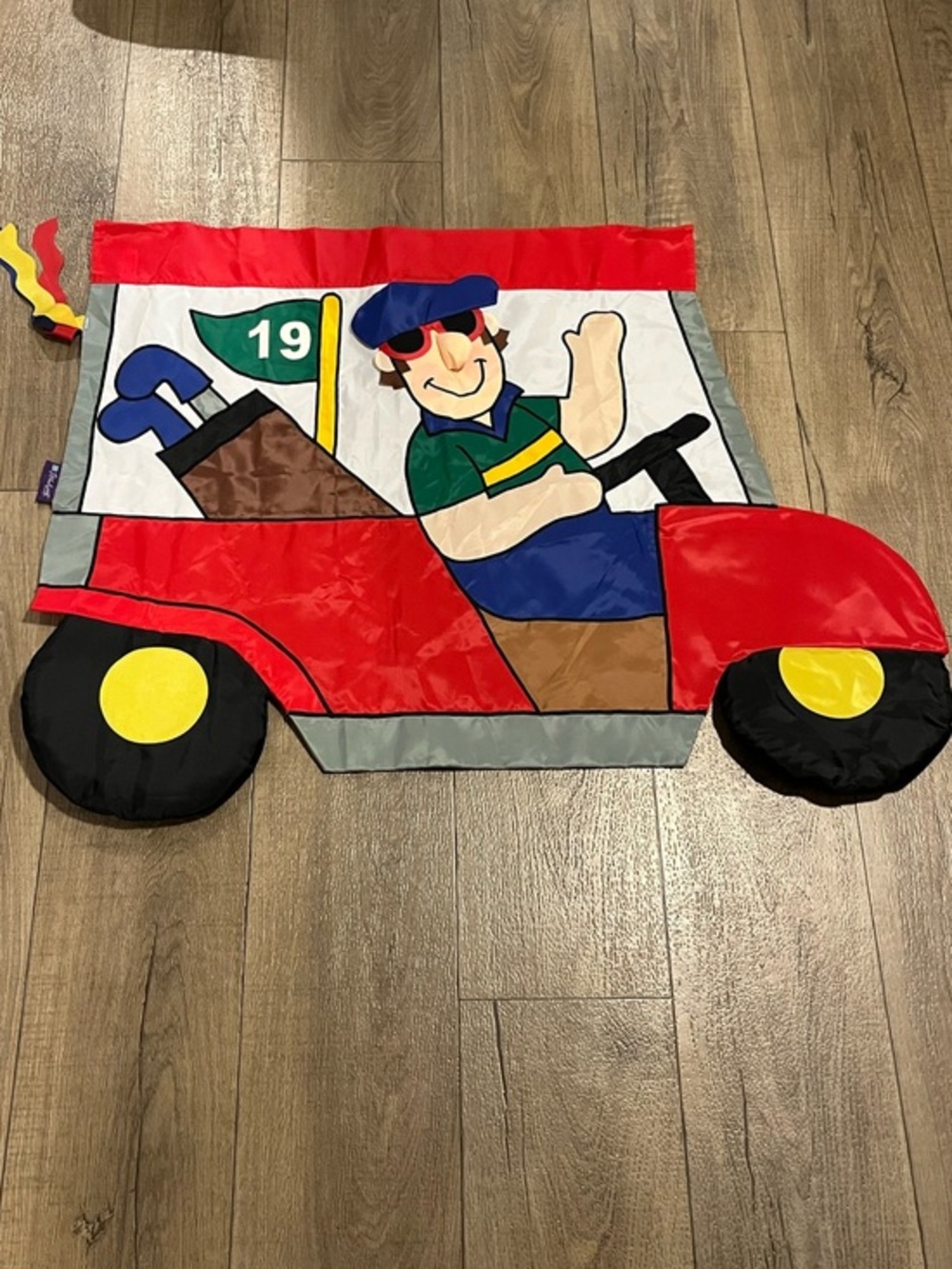 Retro Windsport Ganz Flag Golf Cart Outdoor Decor 3D Banner Whimsy Dad Core